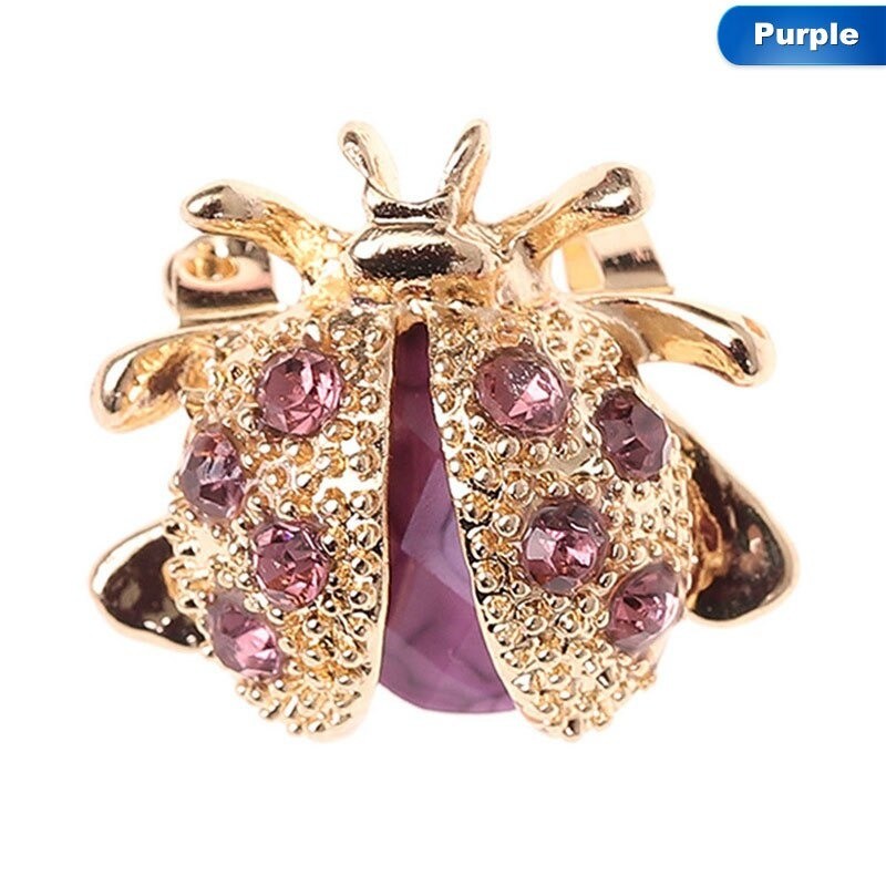 Crystal ladybird - elegant broochBrooches