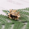 Crystal ladybird - elegant broochBrooches