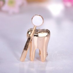 Dentist mirror / tooth - elegant broochBrooches