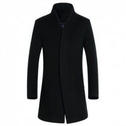 Men's wool coat - long jacket - slim fitJackets