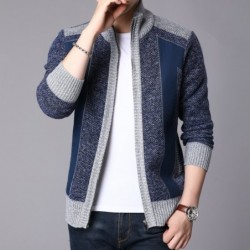 Thick warm sweater - short jacket with zipper - cashmere / wool / fleeceJackets