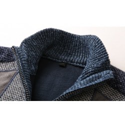 Thick warm sweater - short jacket with zipper - cashmere / wool / fleeceJackets