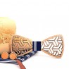 Vintage bow tie / handkerchief / cufflinks - wooden setBows & ties