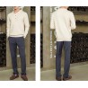 Men's POLO pullover - t-shirt with buttons - cashmereHoodies & Sweatshirt