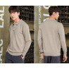 Men's POLO pullover - t-shirt with buttons - cashmereHoodies & Sweatshirt