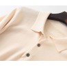 Men's POLO pullover - t-shirt with buttons - cashmereHoodies & Sweatshirt