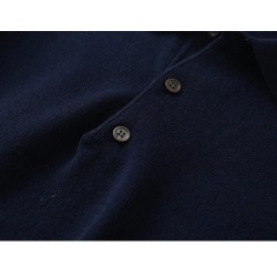 Men's POLO pullover - t-shirt with buttons - cashmereHoodies & Sweatshirt