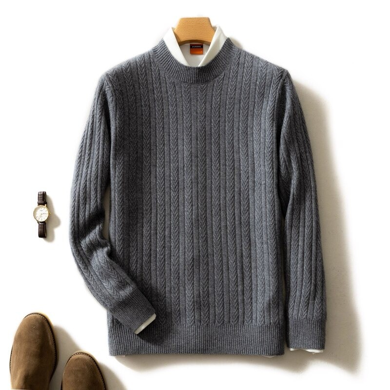 Elegant men's sweater - pure goat cashmereHoodies & Sweatshirt