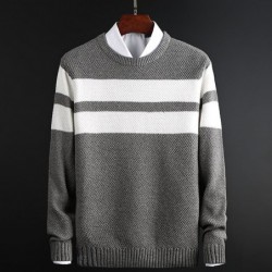 Classic knitted sweater with stripes - cashmere / cottonHoodies & Sweatshirt