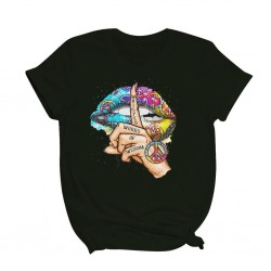 Lips / whisper words / watercolor graphic - trendy short sleeve t-shirtBlouses & shirts