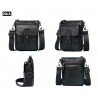 Genuine cow leather crossbody / shoulder bag - with zippersBags