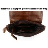 Genuine cow leather crossbody / shoulder bag - with zippersBags