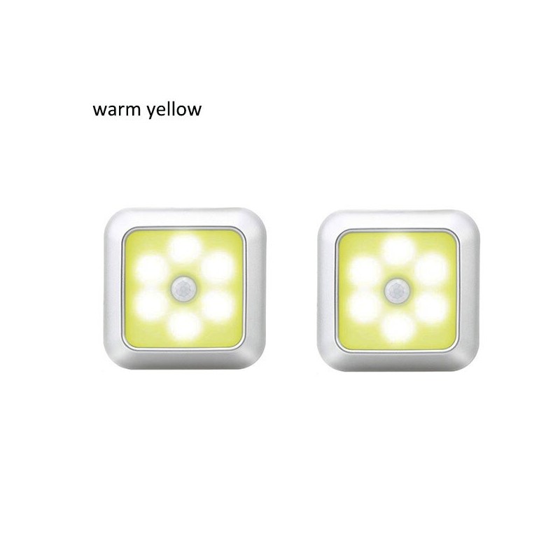 LED lamp - with PIR motion sensor - for wall / furniture / stairs - 2 piecesWall lights