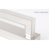 Modern bathroom mirror light - LED - stainless steel lamp - 9W - 42cmWall lights