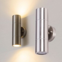LED wall light - stainless steel lamp - up / down lightningWall lights
