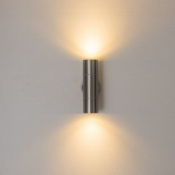 LED wall light - stainless steel lamp - up / down lightningWall lights