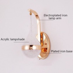 Modern LED wall light - sconce - gold ironWall lights