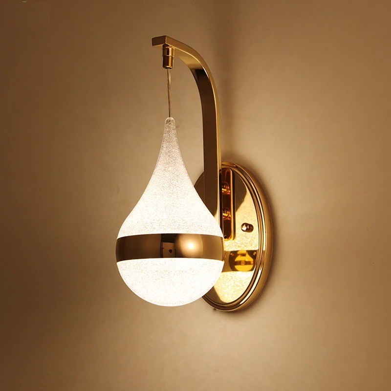Modern LED wall light - sconce - gold ironWall lights