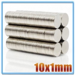 N35 - round neodymium magnet - 10 * 1mm - 10 * 10mm - 20 piecesN35