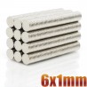N35 - neodymium magnet - mini round disc - 6 * 1mm - 6 * 20mm - 100 piecesN35