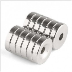 N35 - neodymium magnet - round countersunk - 30 * 4mm - with 5mm holeN35
