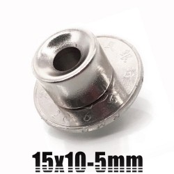 N35 - neodymium magnet - round countersunk disc - 18 * 3mm - with 5mm holeN35