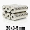 N35 - neodymium magnet - round countersunk disc - 20 * 3mm - with 5mm holeN35