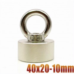 N35 - neodymium magnet - round countersunk disc - 40 * 20mm - with 10mm holeN35