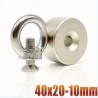 N35 - neodymium magnet - round countersunk disc - 40 * 20mm - with 10mm holeN35