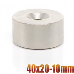 N35 - neodymium magnet - round countersunk disc - 40 * 20mm - with 10mm holeN35