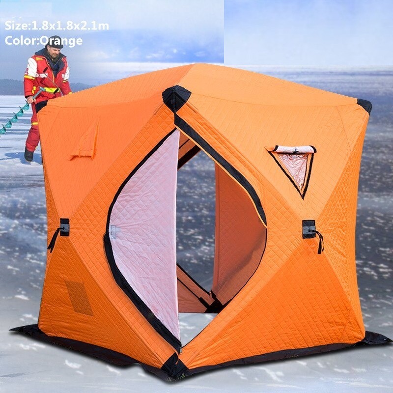 Winter warm tent - for ice fishing / camping - windproof - waterproof - anti-snow - large spaceTents