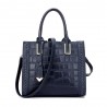 Elegant shoulder bag - genuine leather - stone patternHandbags