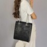 Retro shoulder bag - with rivets / chain strap - leatherHandbags