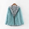 Spring / autumn hooded jacket - two sided - with zipper - cartoon printJackets