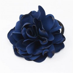 Elegant elastic hair band - with big roseHair clips