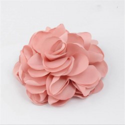Elegant elastic hair band - with big roseHair clips