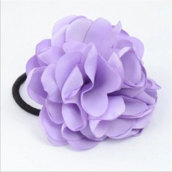 Elegant elastic hair band - with big roseHair clips