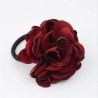 Elegant elastic hair band - with big roseHair clips