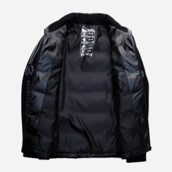 Fashionable short jacket - shiny down winter windbreakerJackets