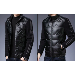 Fashionable short jacket - shiny down winter windbreakerJackets