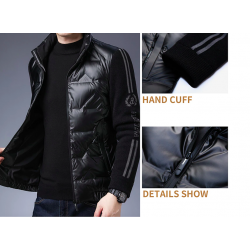 Fashionable short jacket - shiny down winter windbreakerJackets