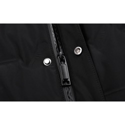 Fashionable warm short jacket - down windbreaker - with detachable fur collarJackets