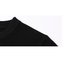 Fashionable warm men's sweater - knitted wool - geometric printHoodies & Sweatshirt