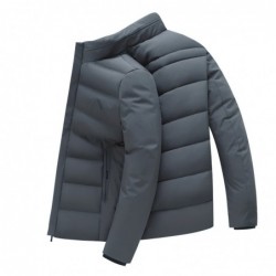 Warm winter jacket - quilted thick windbreakerJackets