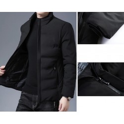 Warm winter jacket - quilted thick windbreakerJackets