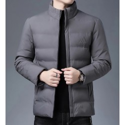 Warm winter jacket - quilted thick windbreakerJackets