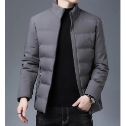 Warm winter jacket - quilted thick windbreakerJackets