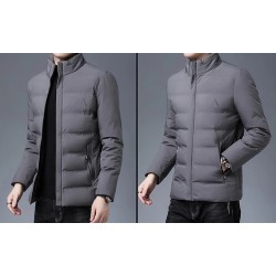 Warm winter jacket - quilted thick windbreakerJackets