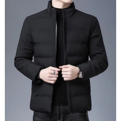 Warm winter jacket - quilted thick windbreakerJackets
