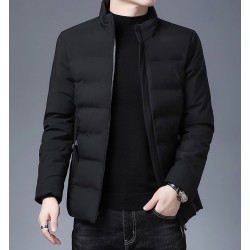 Warm winter jacket - quilted thick windbreakerJackets